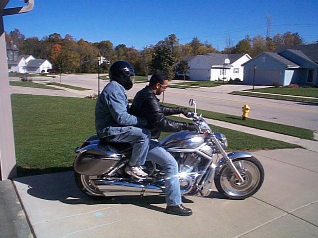 Me and Manu on Harley